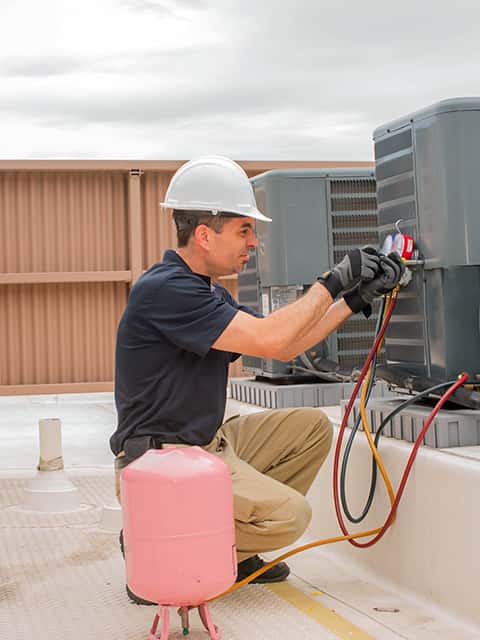 Commercial air conditioner repair.