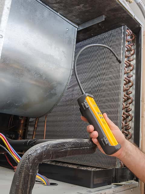 Residential air conditioner repair.